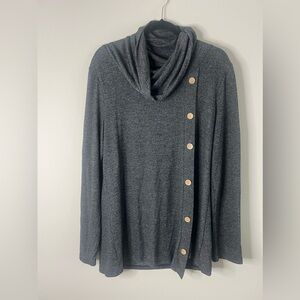 Sese Code - Long Sleeve Cowl Neck Pullover
